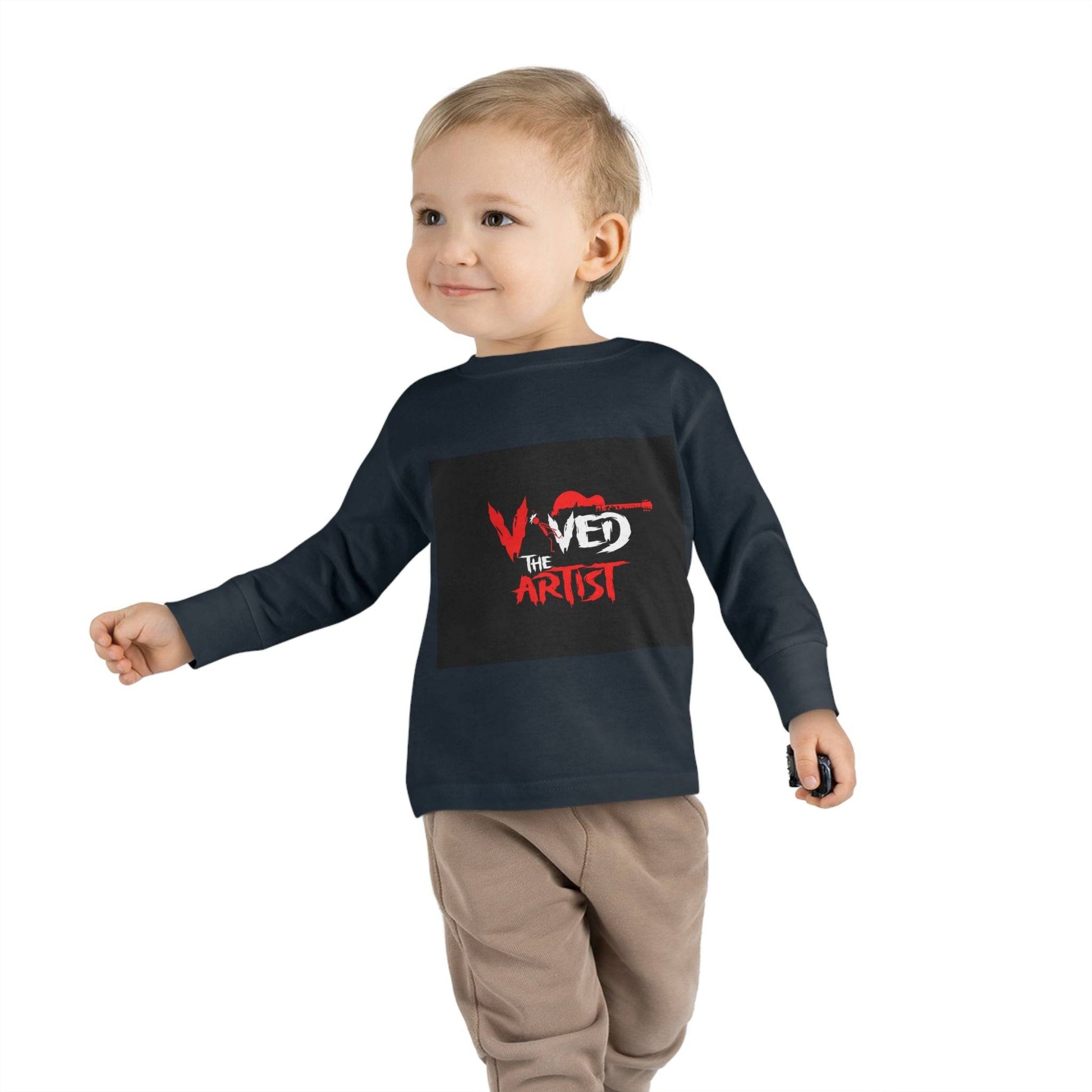 Viv'ed The Artist Toddler Long Sleeve Tee Stylish Artist's Long Sleeve Shirt for Toddlers Comfortable Viv'ed The Artist Toddler Top Trendy Toddler Graphic Tee by the Artist Affordable Artist's Long Sleeve Tee for Toddlers Fashionable Viv'ed The Artist Toddler Shirt Best Quality Toddler Graphic Print Top by the Artist Unique Design Artist's Toddler Long Sleeve Apparel Chic Viv'ed The Artist Toddler Fashion Tee Casual Long Sleeve Tee for Toddlers by Viv'ed The Artist