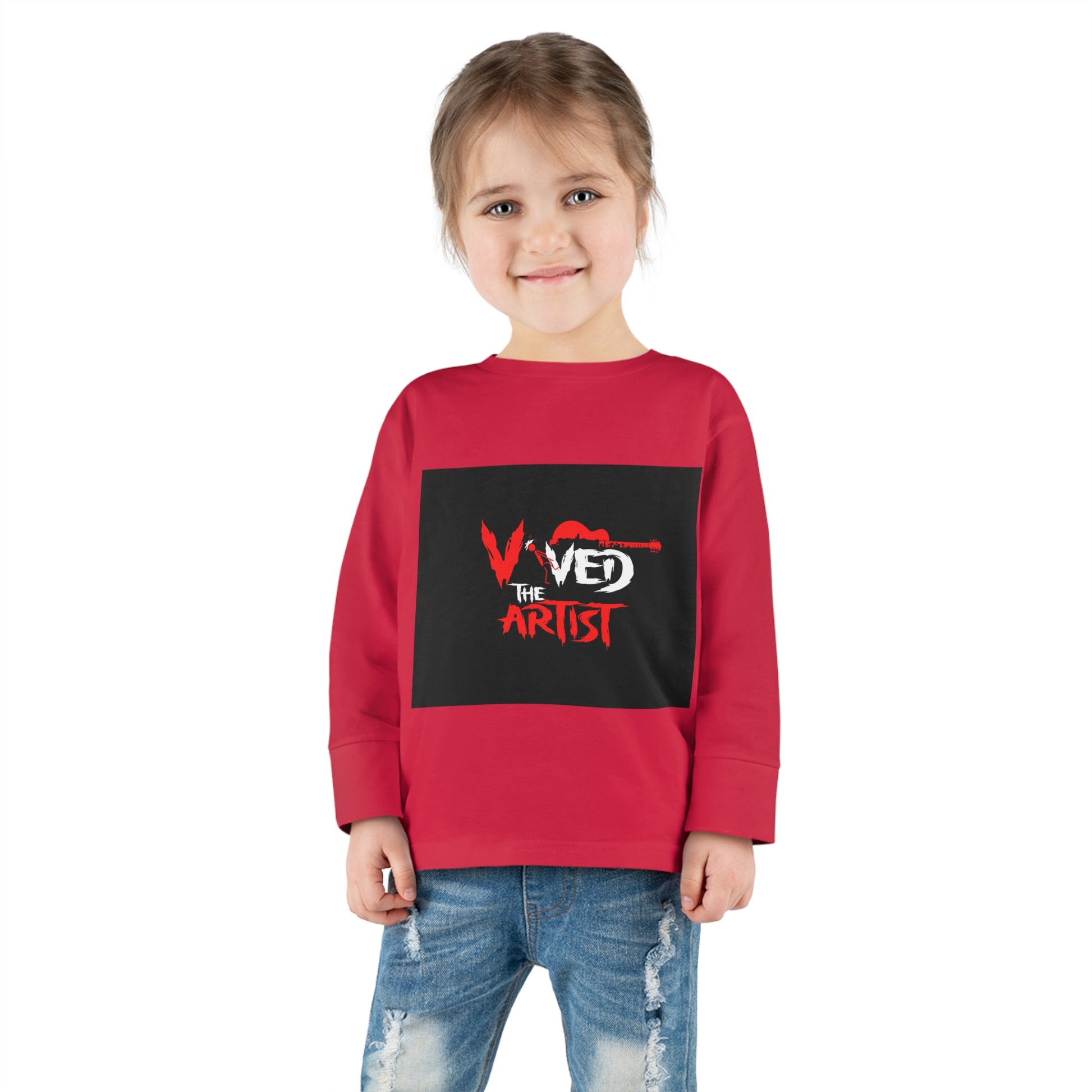 Viv'ed The Artist Toddler Long Sleeve Tee Stylish Artist's Long Sleeve Shirt for Toddlers Comfortable Viv'ed The Artist Toddler Top Trendy Toddler Graphic Tee by the Artist Affordable Artist's Long Sleeve Tee for Toddlers Fashionable Viv'ed The Artist Toddler Shirt Best Quality Toddler Graphic Print Top by the Artist Unique Design Artist's Toddler Long Sleeve Apparel Chic Viv'ed The Artist Toddler Fashion Tee Casual Long Sleeve Tee for Toddlers by Viv'ed The Artist