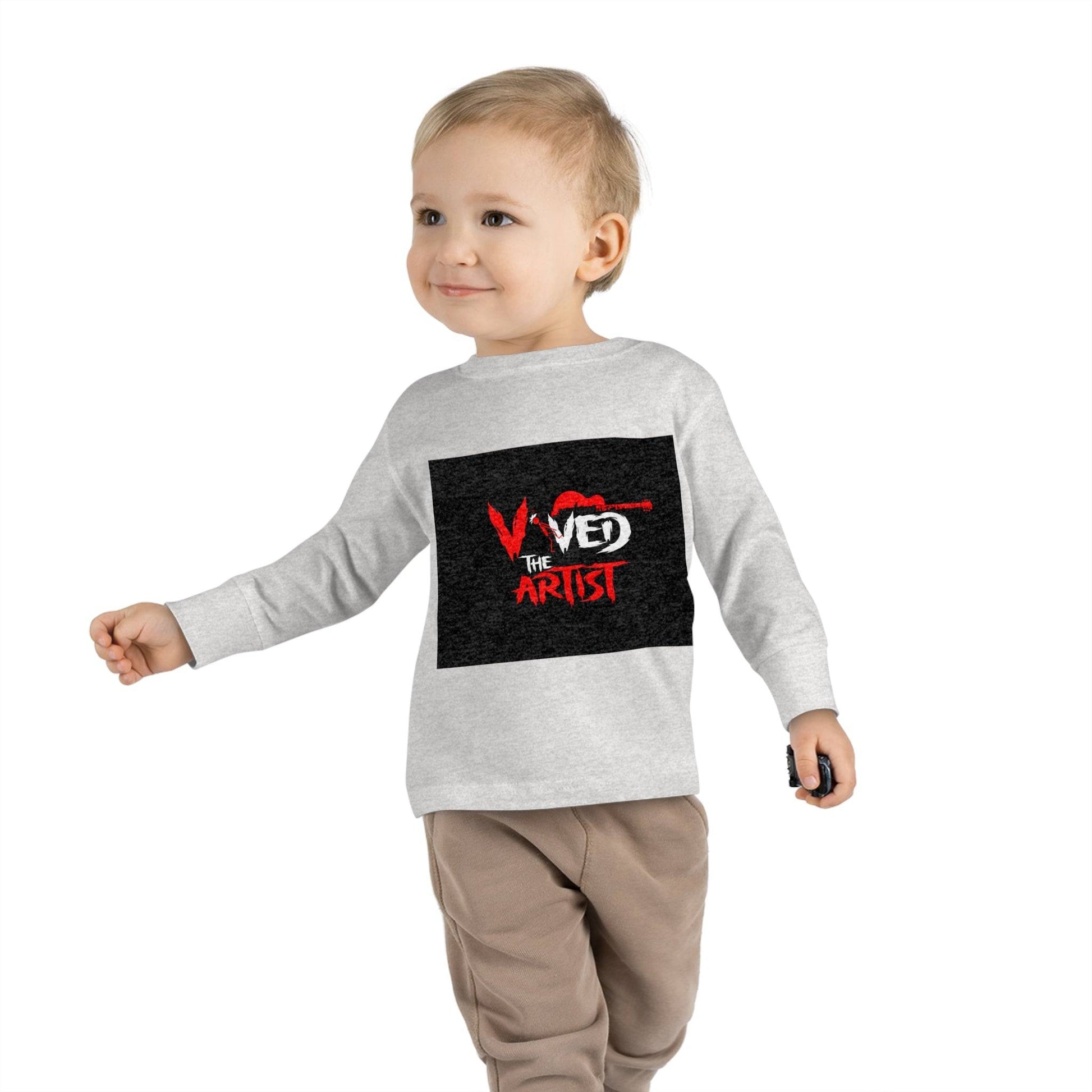 Viv'ed The Artist Toddler Long Sleeve Tee Stylish Artist's Long Sleeve Shirt for Toddlers Comfortable Viv'ed The Artist Toddler Top Trendy Toddler Graphic Tee by the Artist Affordable Artist's Long Sleeve Tee for Toddlers Fashionable Viv'ed The Artist Toddler Shirt Best Quality Toddler Graphic Print Top by the Artist Unique Design Artist's Toddler Long Sleeve Apparel Chic Viv'ed The Artist Toddler Fashion Tee Casual Long Sleeve Tee for Toddlers by Viv'ed The Artist