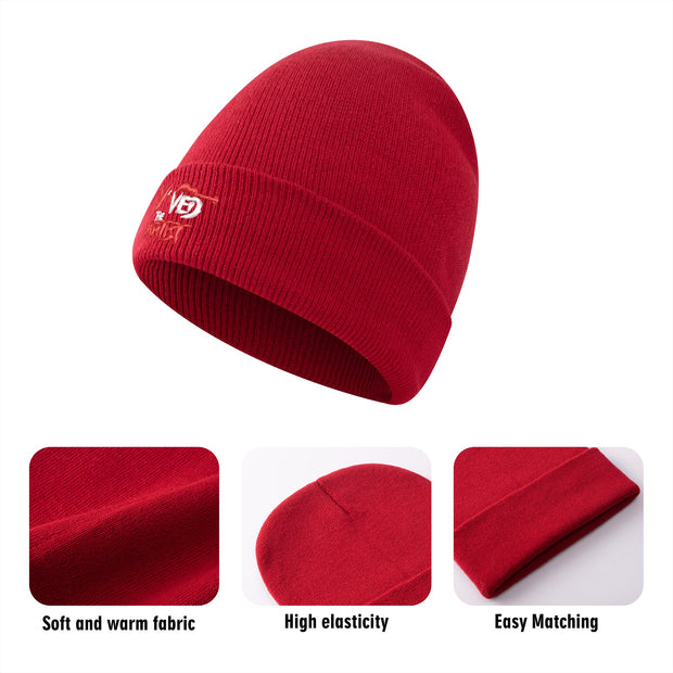 Embroidered knitted hats Vived The Artist beanies Hip-hop fashion knitwear Unique embroidered beanies Streetwear artist hats Urban style knitted caps Custom embroidered headgear Trendy knitted street hats Vived The Artist winter collection Exclusive urban knitwear