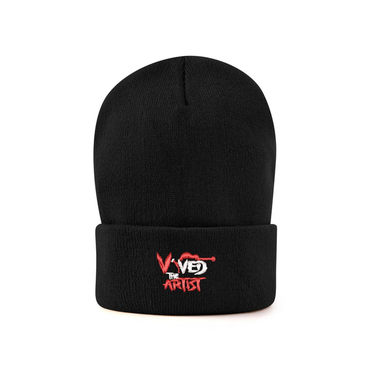 Embroidered knitted hats Vived The Artist beanies Hip-hop fashion knitwear Unique embroidered beanies Streetwear artist hats Urban style knitted caps Custom embroidered headgear Trendy knitted street hats Vived The Artist winter collection Exclusive urban knitwear