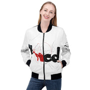 Viv'ed The Artist Bomber JacketVived The Artist bomber jacket Women's artist-inspired zip-up coat Urban style bomber jacket Exclusive artist-themed outerwear Trendy women's streetwear jacket Vived The Artist fashion bomber Custom-designed zip-up coat Limited edition artist jacket Stylish urban fashion for women Artist-designed chic bomber jacket