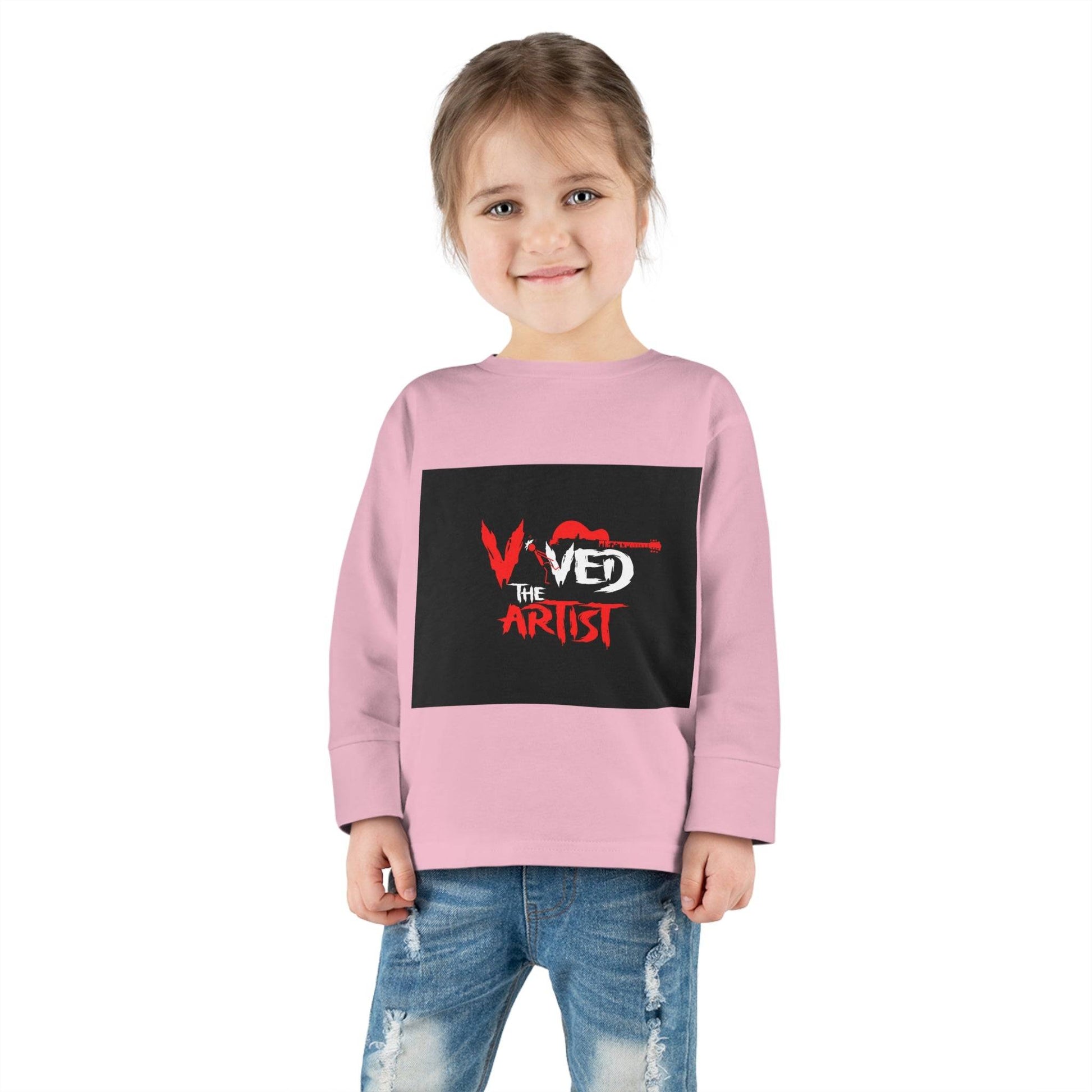 Viv'ed The Artist Toddler Long Sleeve Tee Stylish Artist's Long Sleeve Shirt for Toddlers Comfortable Viv'ed The Artist Toddler Top Trendy Toddler Graphic Tee by the Artist Affordable Artist's Long Sleeve Tee for Toddlers Fashionable Viv'ed The Artist Toddler Shirt Best Quality Toddler Graphic Print Top by the Artist Unique Design Artist's Toddler Long Sleeve Apparel Chic Viv'ed The Artist Toddler Fashion Tee Casual Long Sleeve Tee for Toddlers by Viv'ed The Artist