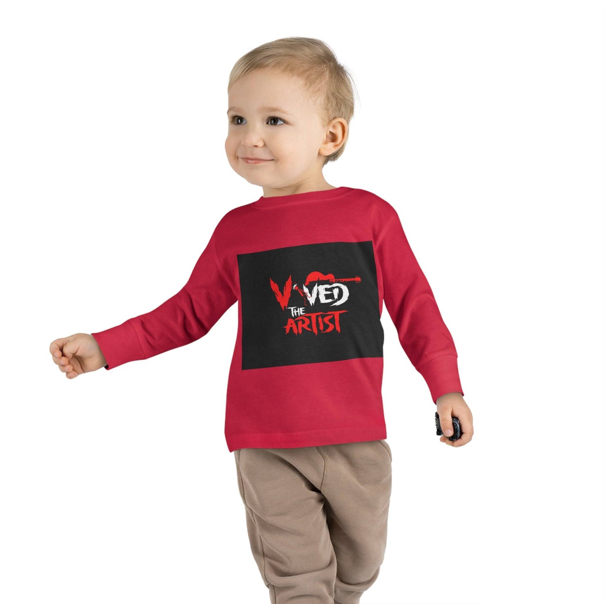 Viv'ed The Artist Toddler Long Sleeve Tee Stylish Artist's Long Sleeve Shirt for Toddlers Comfortable Viv'ed The Artist Toddler Top Trendy Toddler Graphic Tee by the Artist Affordable Artist's Long Sleeve Tee for Toddlers Fashionable Viv'ed The Artist Toddler Shirt Best Quality Toddler Graphic Print Top by the Artist Unique Design Artist's Toddler Long Sleeve Apparel Chic Viv'ed The Artist Toddler Fashion Tee Casual Long Sleeve Tee for Toddlers by Viv'ed The Artist