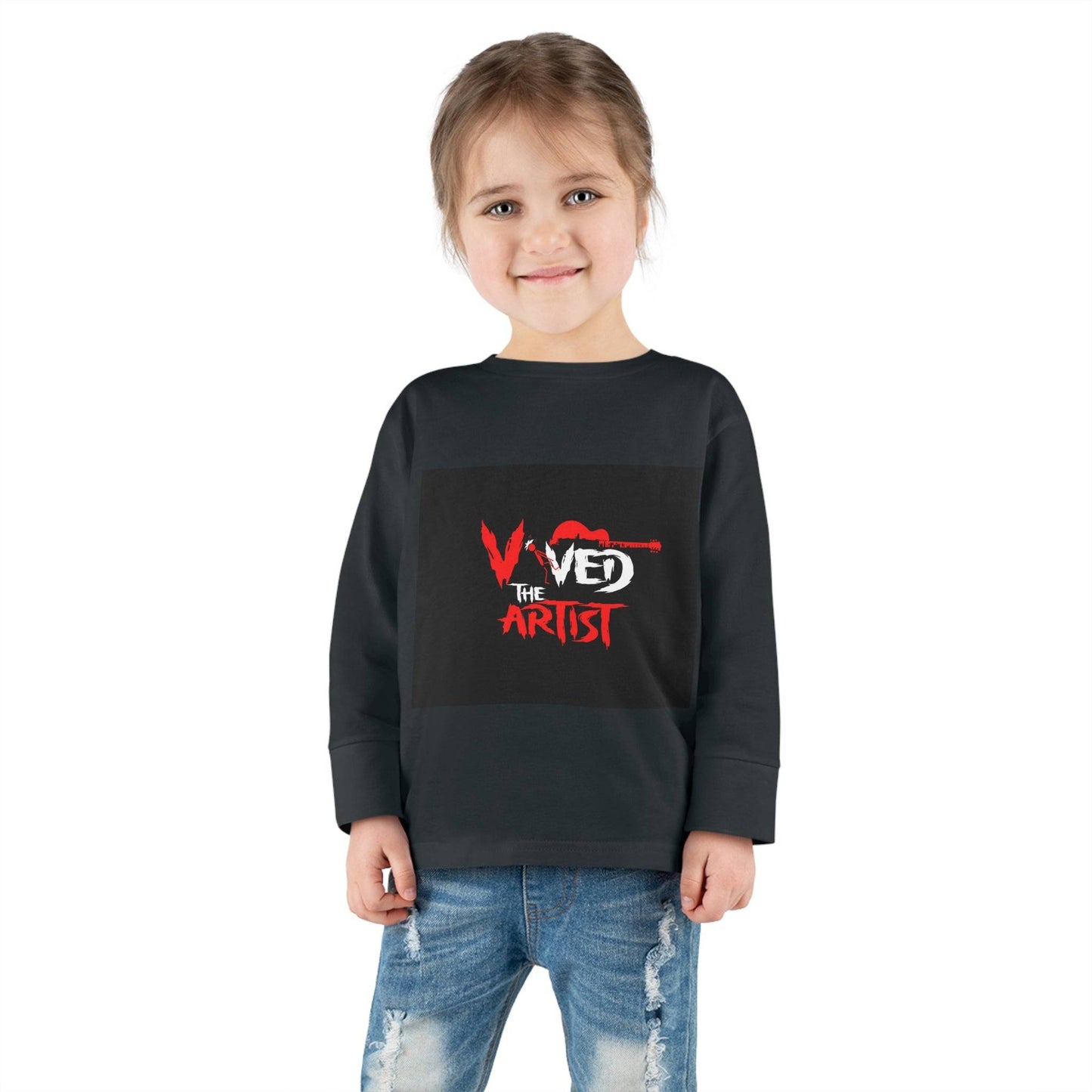 Viv'ed The Artist Toddler Long Sleeve Tee Stylish Artist's Long Sleeve Shirt for Toddlers Comfortable Viv'ed The Artist Toddler Top Trendy Toddler Graphic Tee by the Artist Affordable Artist's Long Sleeve Tee for Toddlers Fashionable Viv'ed The Artist Toddler Shirt Best Quality Toddler Graphic Print Top by the Artist Unique Design Artist's Toddler Long Sleeve Apparel Chic Viv'ed The Artist Toddler Fashion Tee Casual Long Sleeve Tee for Toddlers by Viv'ed The Artist