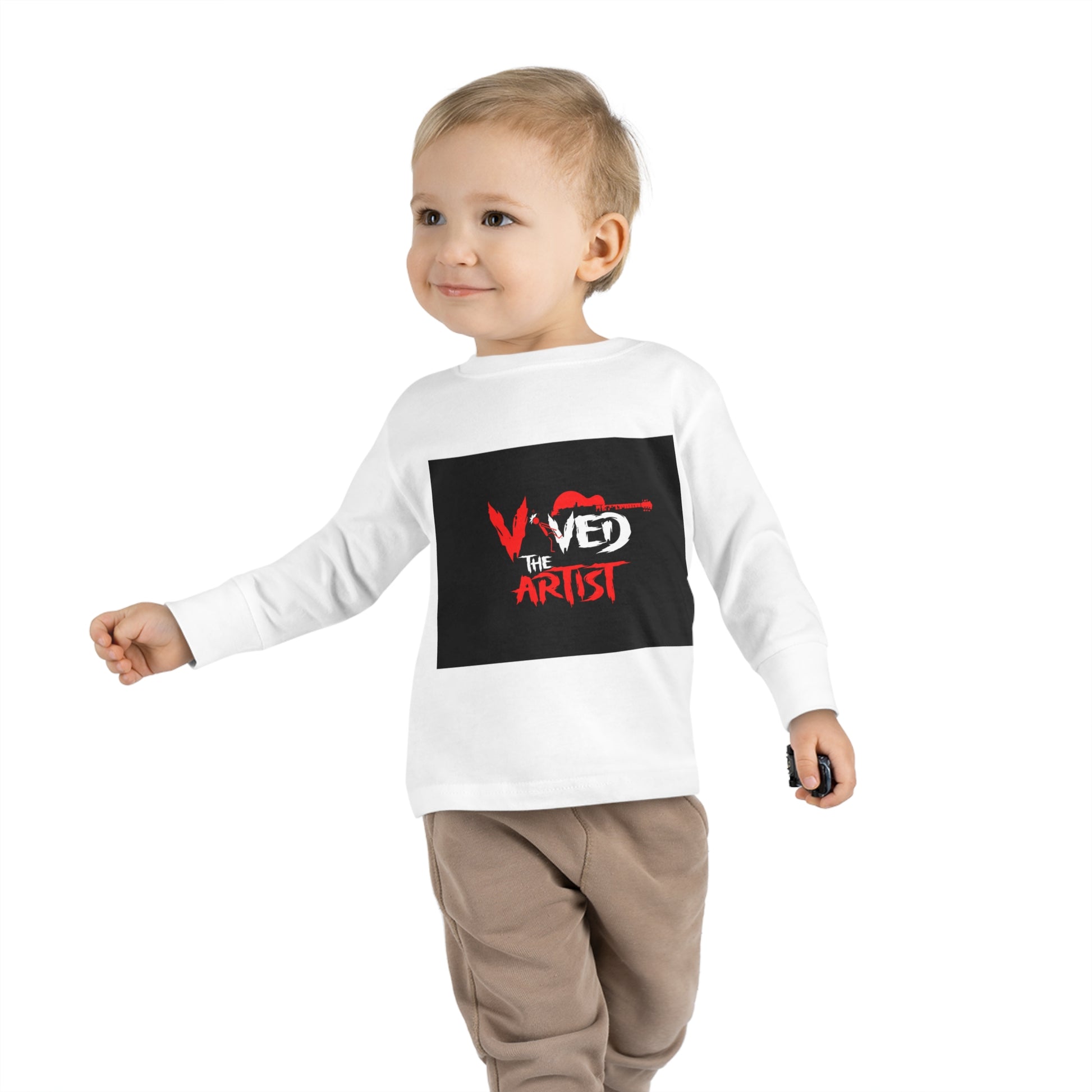 Viv'ed The Artist Toddler Long Sleeve Tee Stylish Artist's Long Sleeve Shirt for Toddlers Comfortable Viv'ed The Artist Toddler Top Trendy Toddler Graphic Tee by the Artist Affordable Artist's Long Sleeve Tee for Toddlers Fashionable Viv'ed The Artist Toddler Shirt Best Quality Toddler Graphic Print Top by the Artist Unique Design Artist's Toddler Long Sleeve Apparel Chic Viv'ed The Artist Toddler Fashion Tee Casual Long Sleeve Tee for Toddlers by Viv'ed The Artist