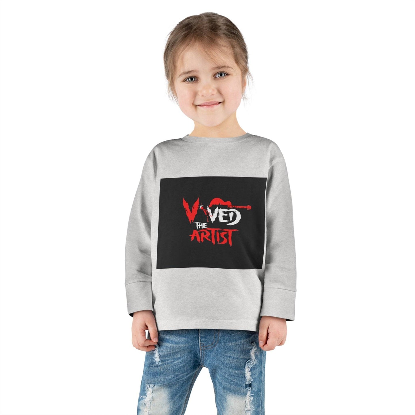 Viv'ed The Artist Toddler Long Sleeve Tee Stylish Artist's Long Sleeve Shirt for Toddlers Comfortable Viv'ed The Artist Toddler Top Trendy Toddler Graphic Tee by the Artist Affordable Artist's Long Sleeve Tee for Toddlers Fashionable Viv'ed The Artist Toddler Shirt Best Quality Toddler Graphic Print Top by the Artist Unique Design Artist's Toddler Long Sleeve Apparel Chic Viv'ed The Artist Toddler Fashion Tee Casual Long Sleeve Tee for Toddlers by Viv'ed The Artist