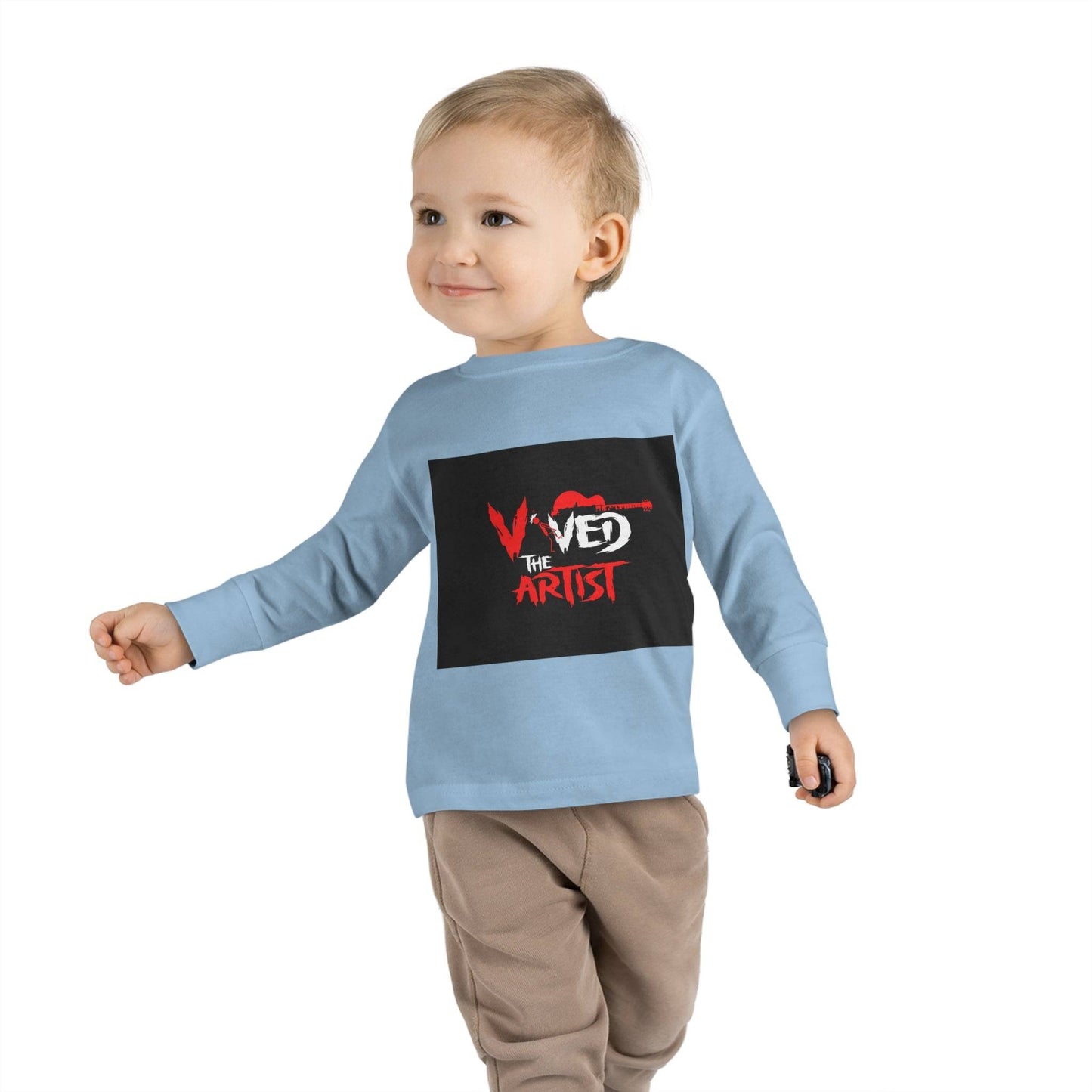 Viv'ed The Artist Toddler Long Sleeve Tee Stylish Artist's Long Sleeve Shirt for Toddlers Comfortable Viv'ed The Artist Toddler Top Trendy Toddler Graphic Tee by the Artist Affordable Artist's Long Sleeve Tee for Toddlers Fashionable Viv'ed The Artist Toddler Shirt Best Quality Toddler Graphic Print Top by the Artist Unique Design Artist's Toddler Long Sleeve Apparel Chic Viv'ed The Artist Toddler Fashion Tee Casual Long Sleeve Tee for Toddlers by Viv'ed The Artist