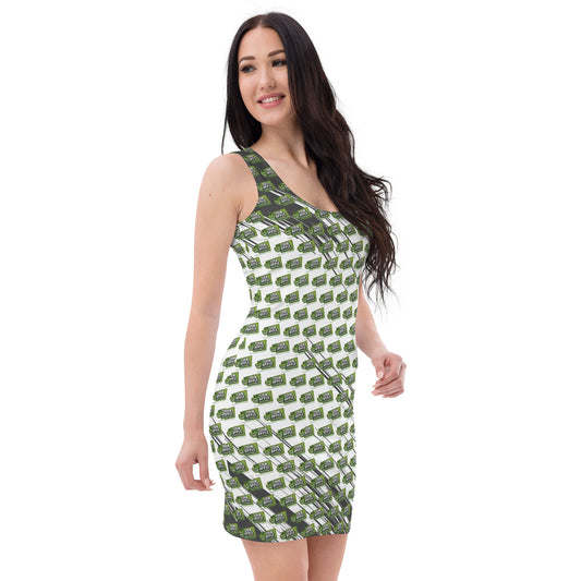 Sour Apple Athleisure Bodycon Dress