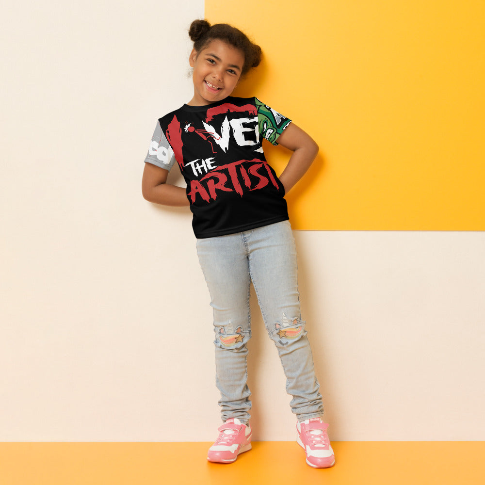 Sour Apple & Viv'ed the Artist Kid's Athleisure Shirt