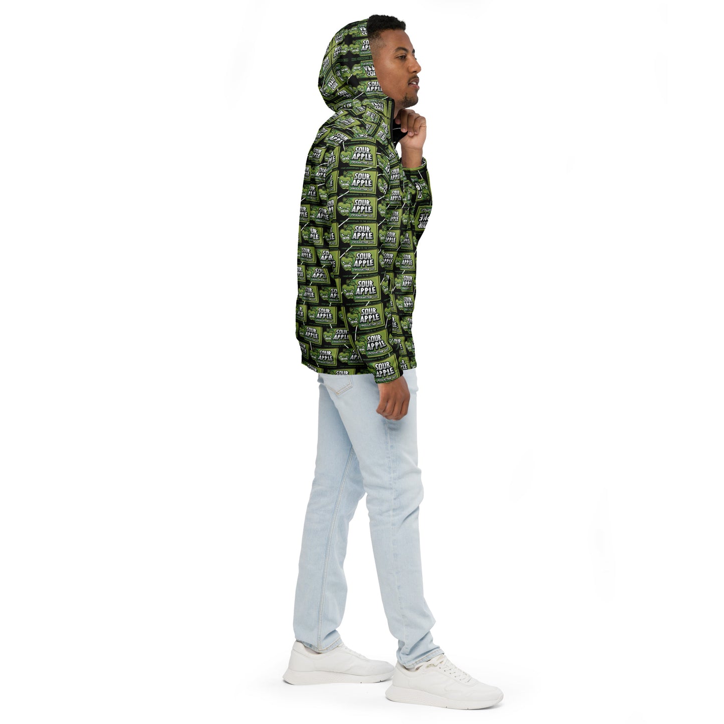 Sour Apple Men's Lightweight Athletic Windbreaker