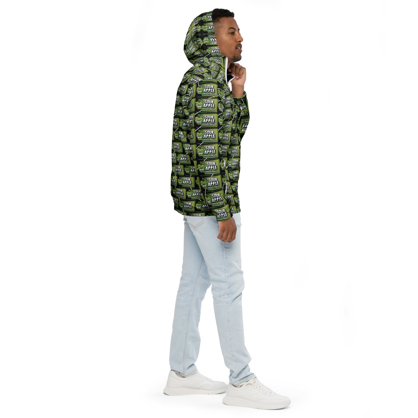 Sour Apple Men's Lightweight Athletic Windbreaker