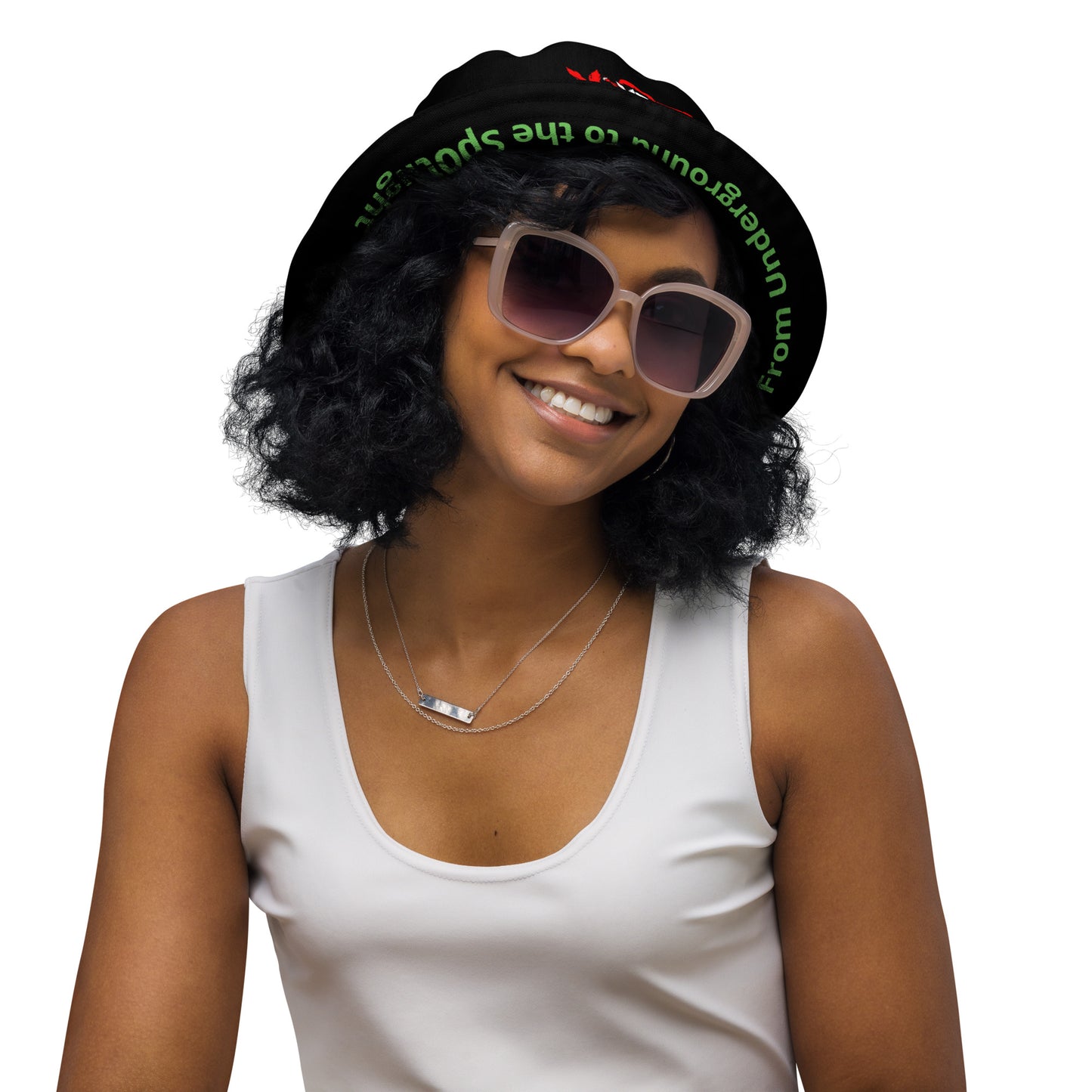 Sour Apple Reversible Bucket Hat for Stylish Athleisure Wear