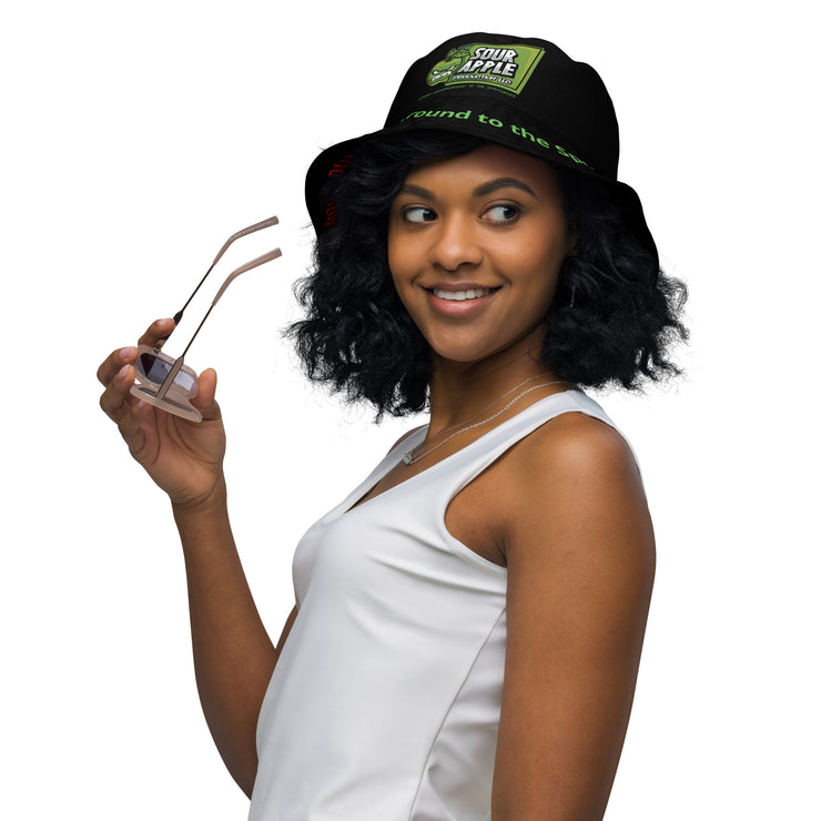 Sour Apple Reversible Bucket Hat for Stylish Athleisure Wear
