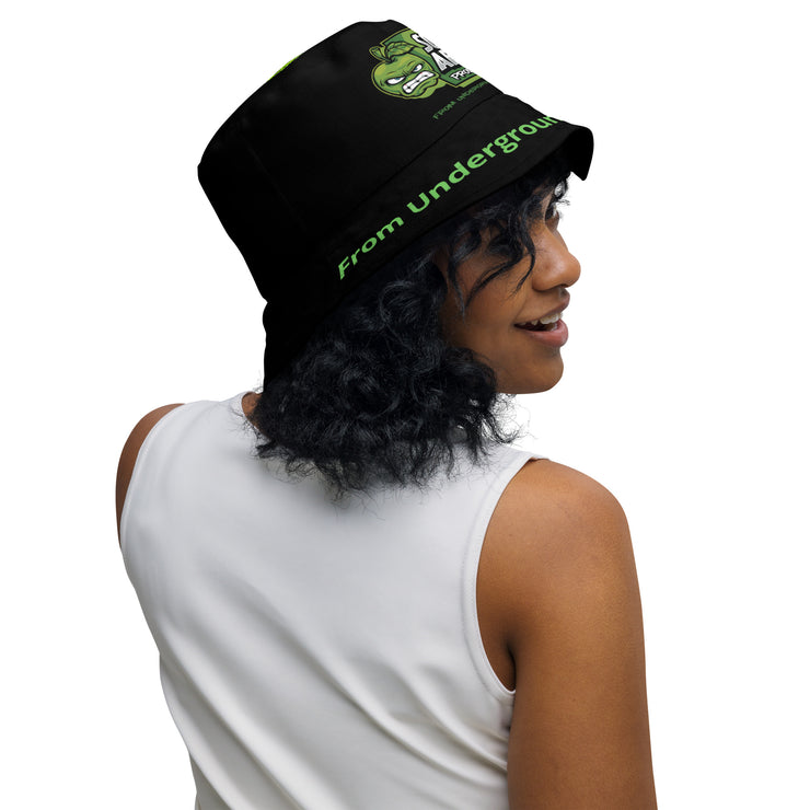 Sour Apple Reversible Bucket Hat for Stylish Athleisure Wear
