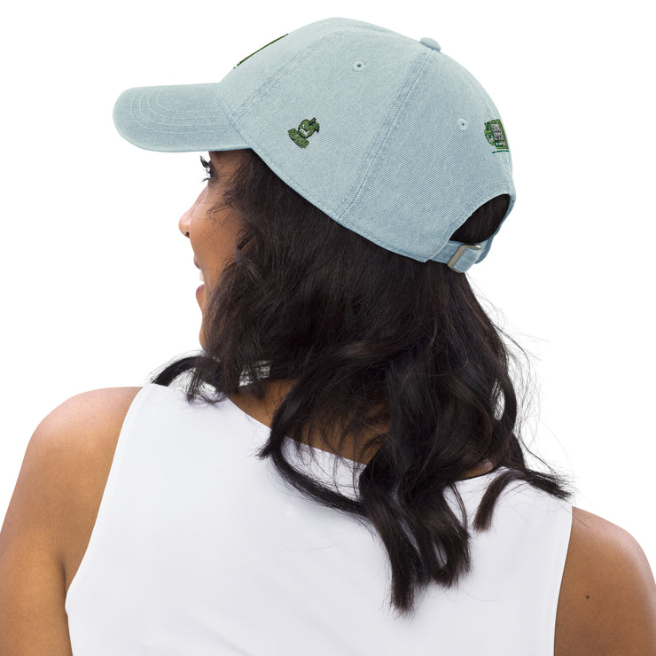 Sour Apple Athleisure Denim Cap