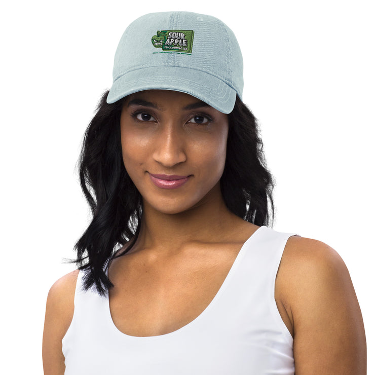 Sour Apple Athleisure Denim Cap