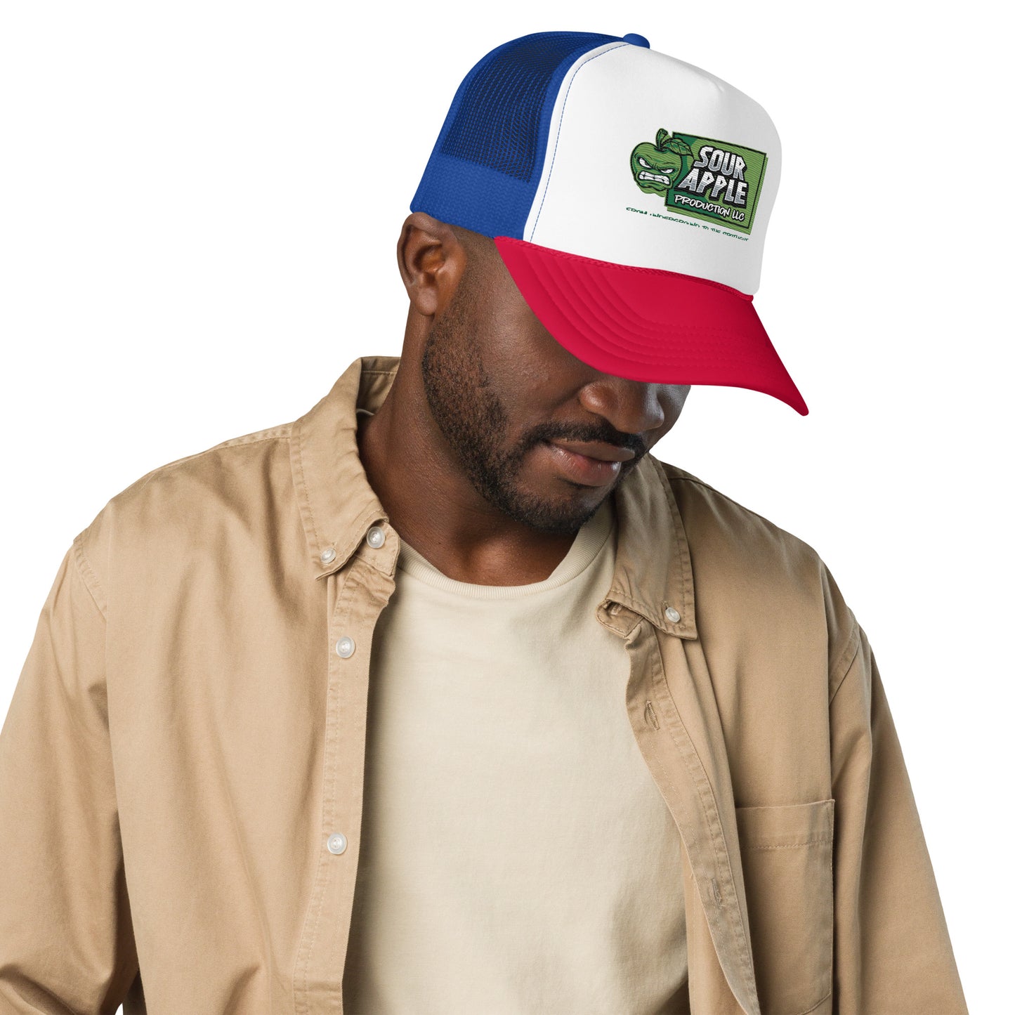 Sour Apple Foam Trucker Hat for Athleisure Style