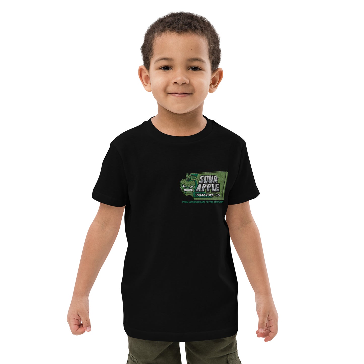 Sour Apple Eco-Friendly Cotton T-Shirt for Kids