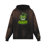 Sour Apple Men's Athleisure Wear Heavyweight Sun Faded Hoodie