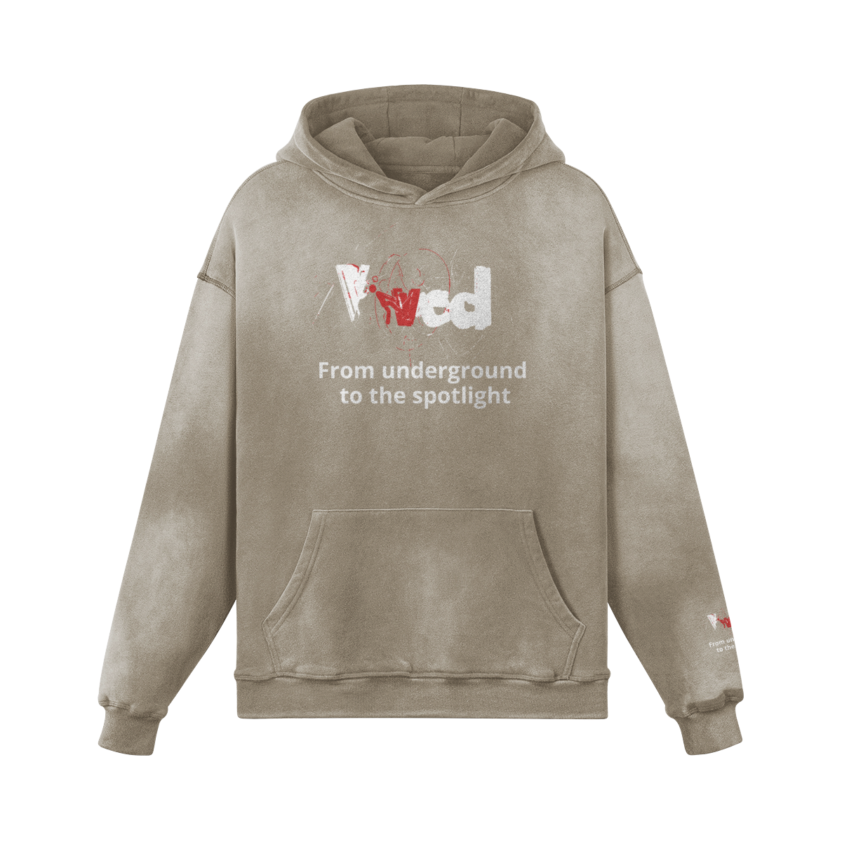 Viv'ed the Artist Men's Athleisure Wear Sun-Faded Heavyweight Hoodie