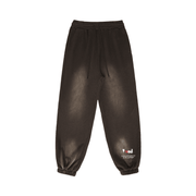 Viv'ed the Artist Women's Athleisure Wear Sun-Faded Heavyweight Sweatpant in dark brown featuring a baggy silhouette and elasticized ankles.