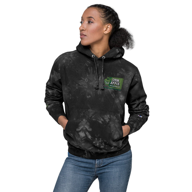 Sour Apple Tie-Dye Unisex Hoodie - Stylish Athleisure Essential