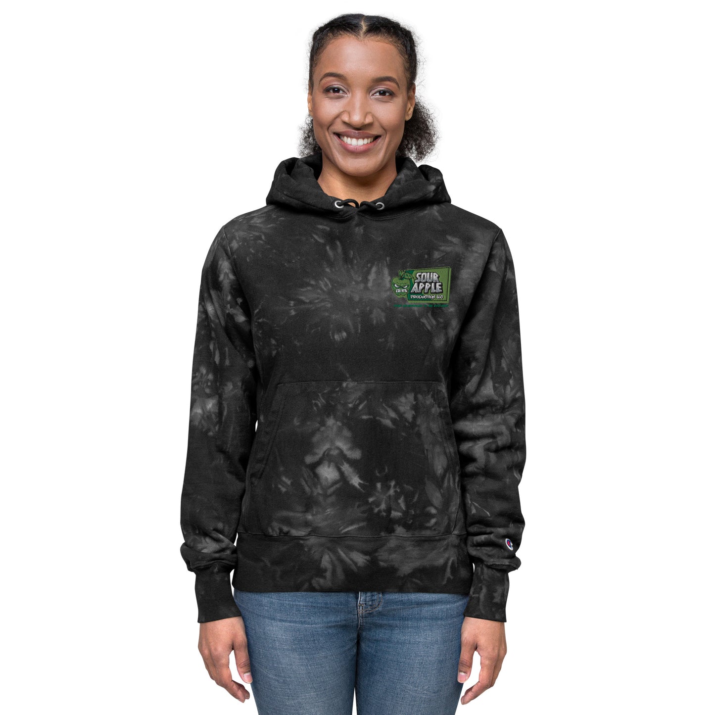 Sour Apple Tie-Dye Unisex Hoodie - Stylish Athleisure Essential