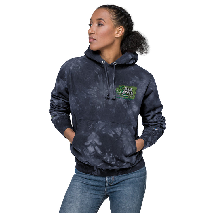 Sour Apple Tie-Dye Unisex Hoodie - Stylish Athleisure Essential