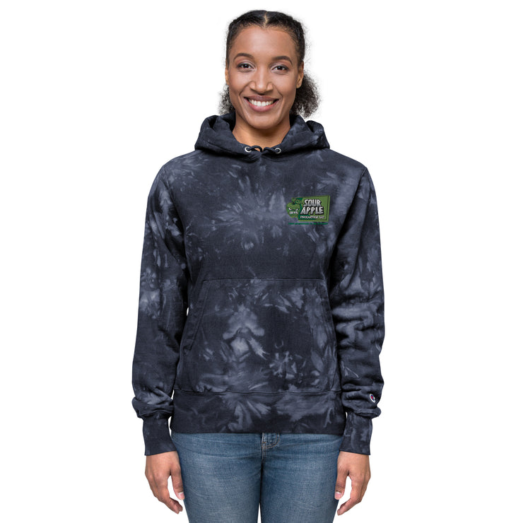 Sour Apple Tie-Dye Unisex Hoodie - Stylish Athleisure Essential