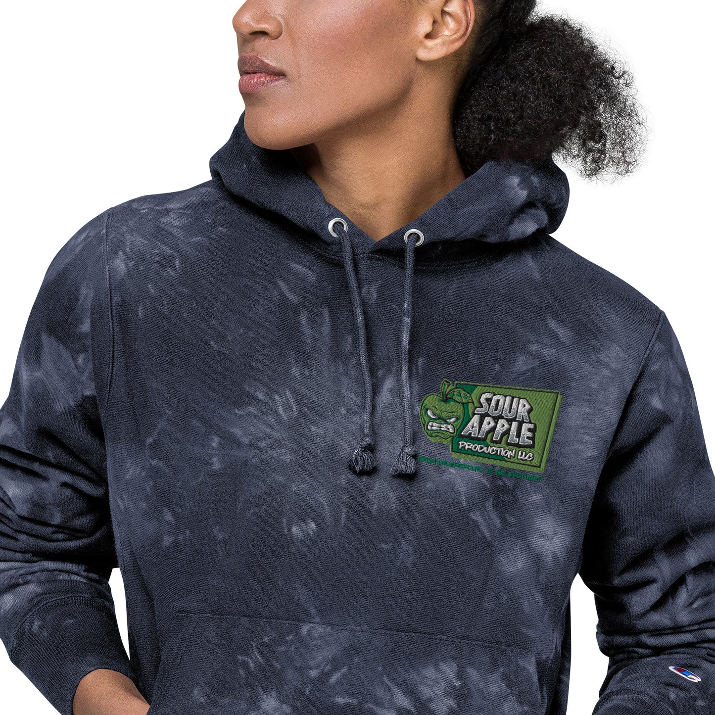 Sour Apple Tie-Dye Unisex Hoodie - Stylish Athleisure Essential