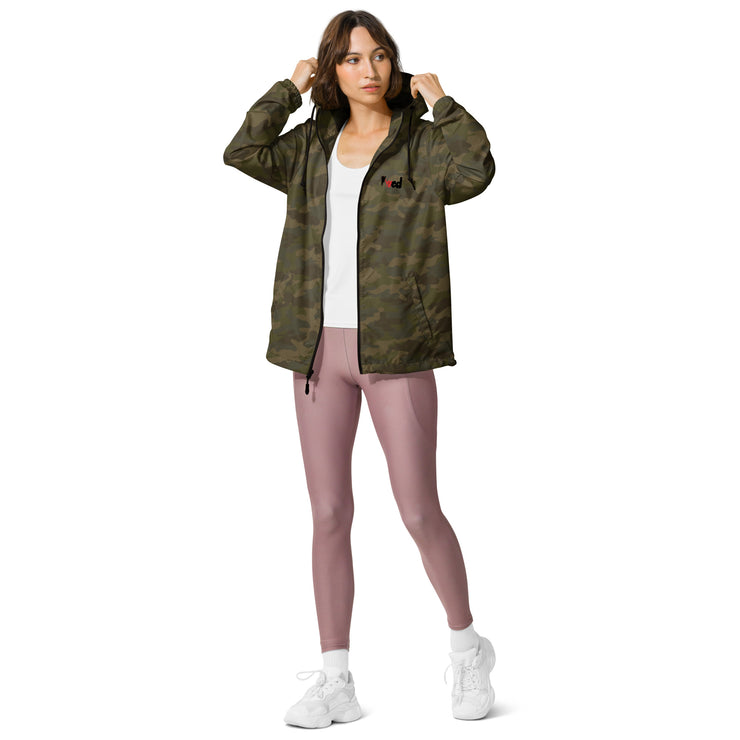 Viv'ed the Artist Women's Athleisure Lightweight Zip Up Windbreaker