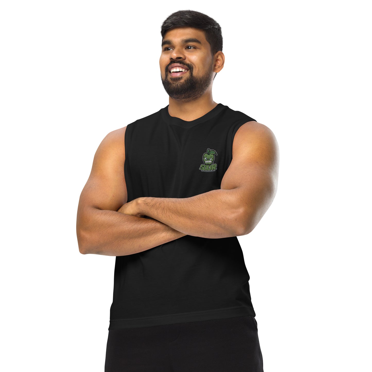 Sour Apple Activewear Sleeveless Muscle Tee