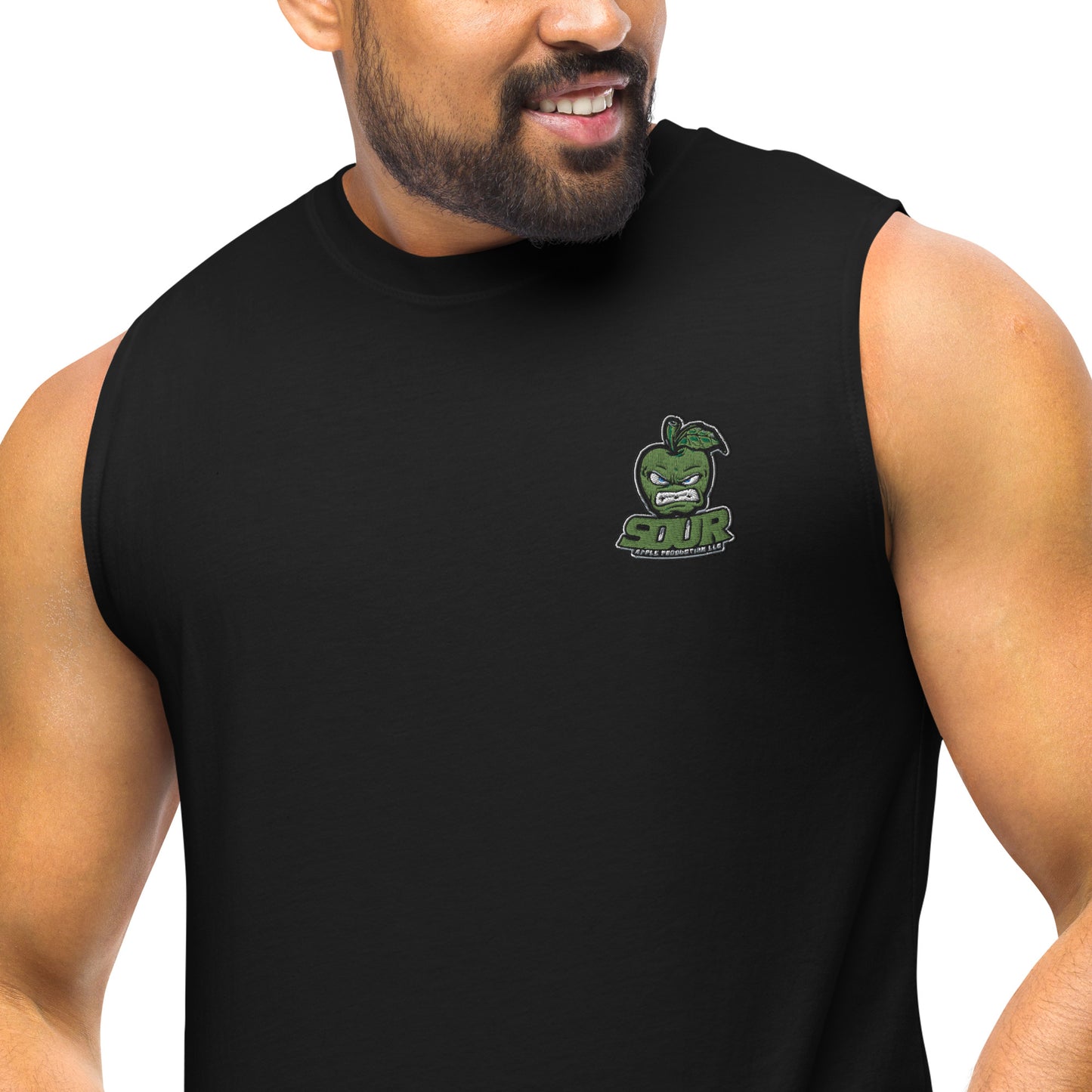 Sour Apple Activewear Sleeveless Muscle Tee