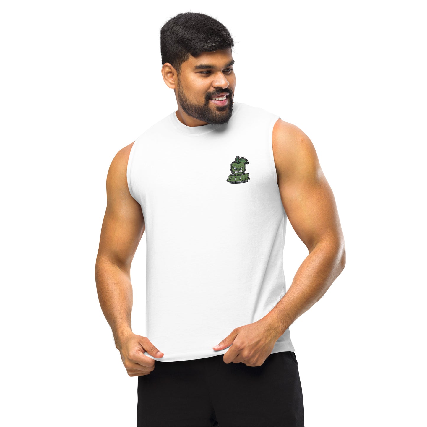 Sour Apple Activewear Sleeveless Muscle Tee