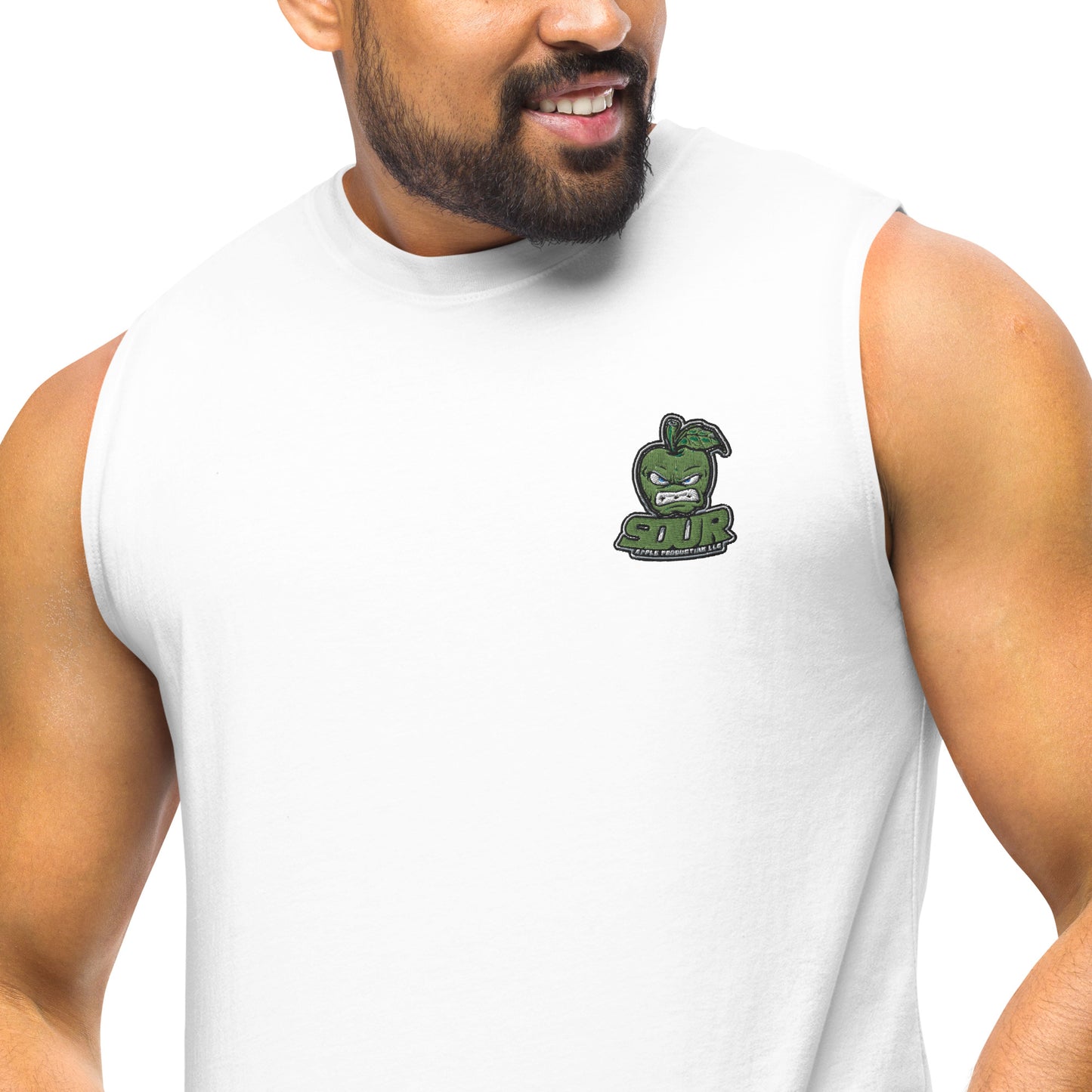 Sour Apple Activewear Sleeveless Muscle Tee