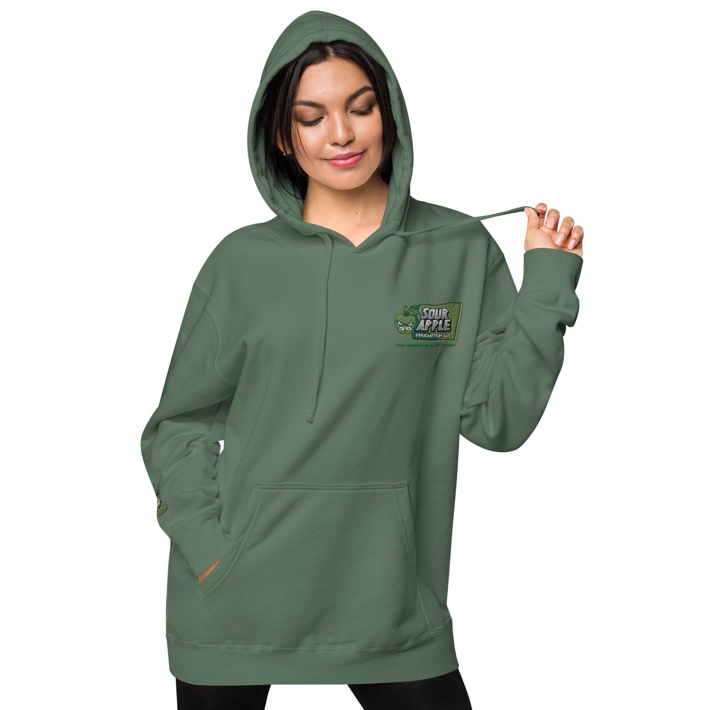 Sour Apple Unisex Athleisure Pigment-Dyed Hoodie