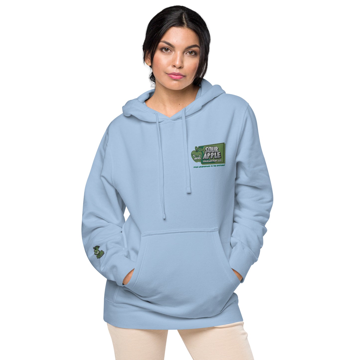 Sour Apple Unisex Athleisure Pigment-Dyed Hoodie