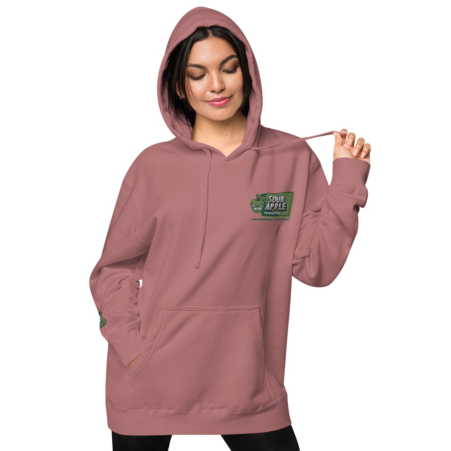 Sour Apple Unisex Athleisure Pigment-Dyed Hoodie