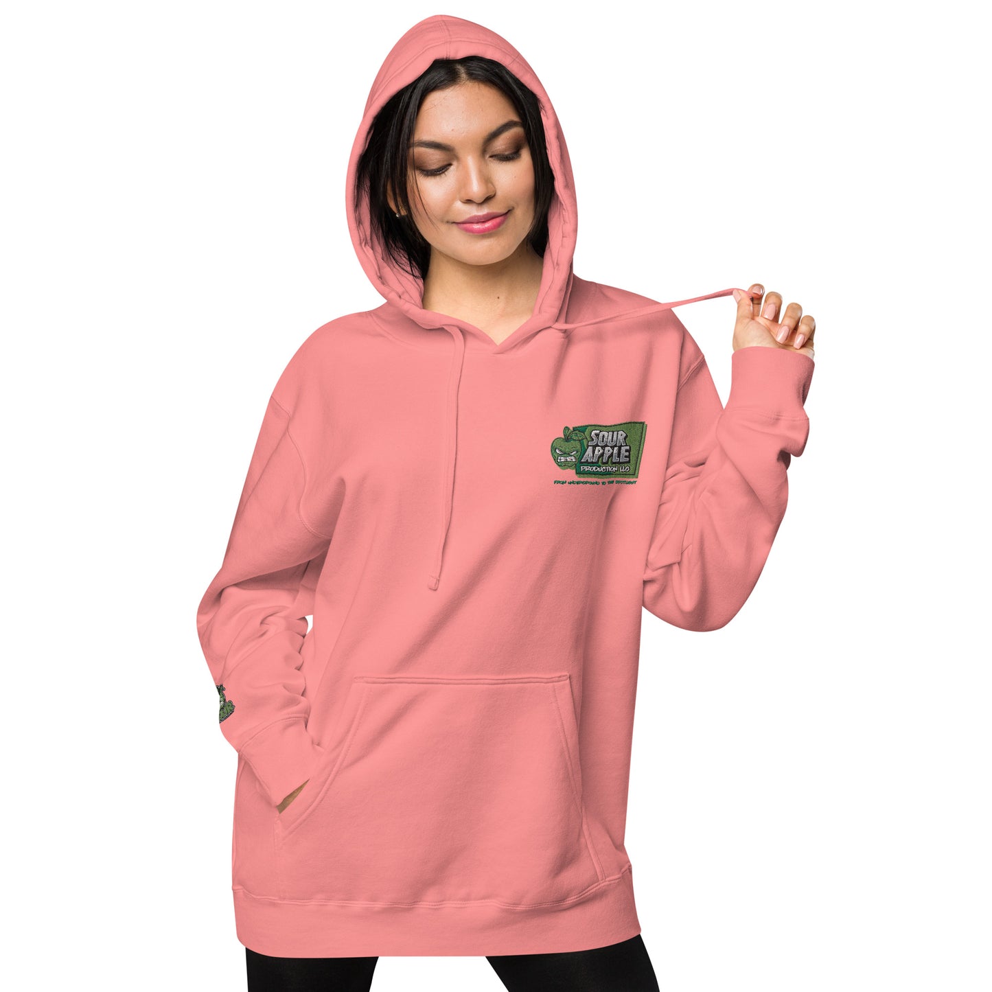 Sour Apple Unisex Athleisure Pigment-Dyed Hoodie