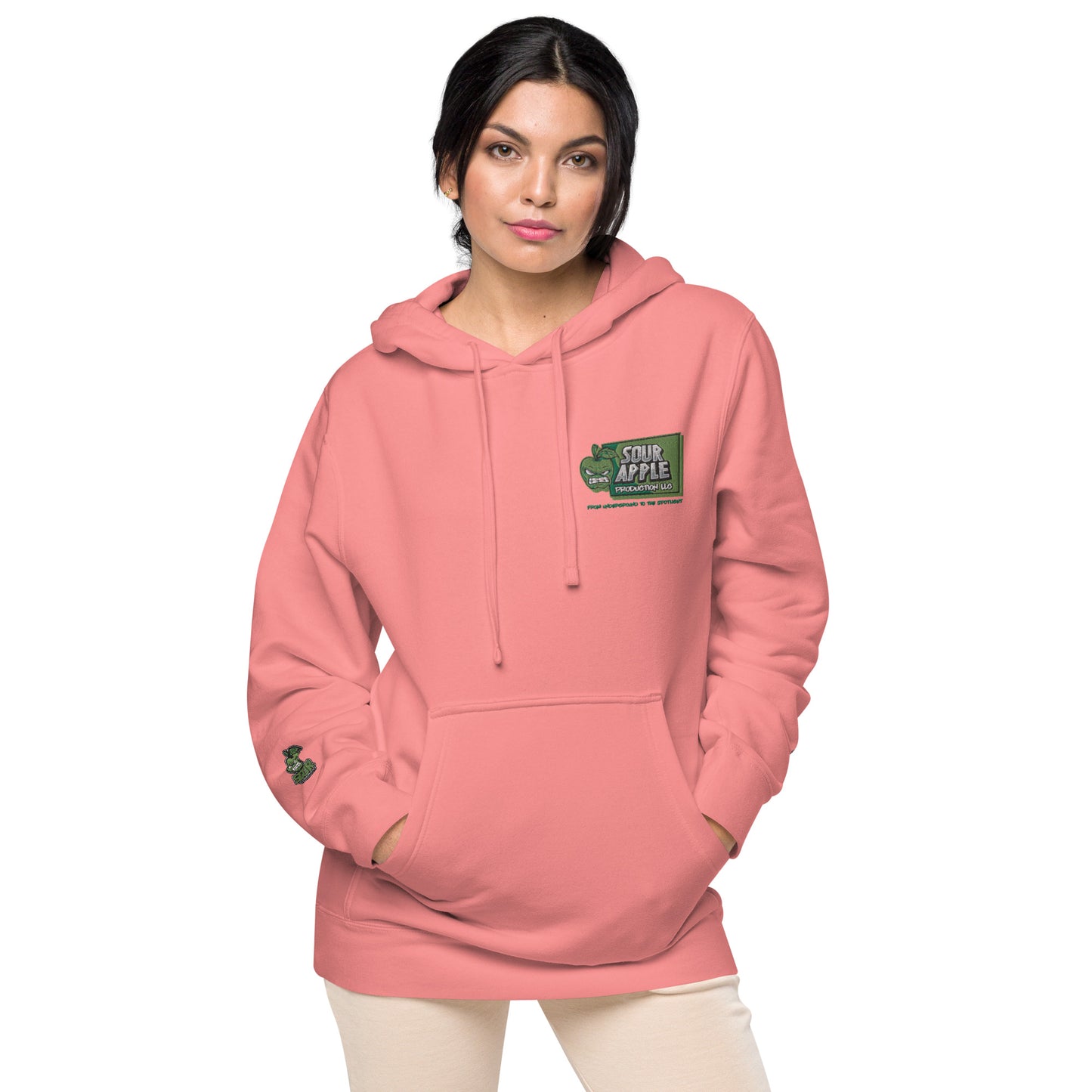 Sour Apple Unisex Athleisure Pigment-Dyed Hoodie