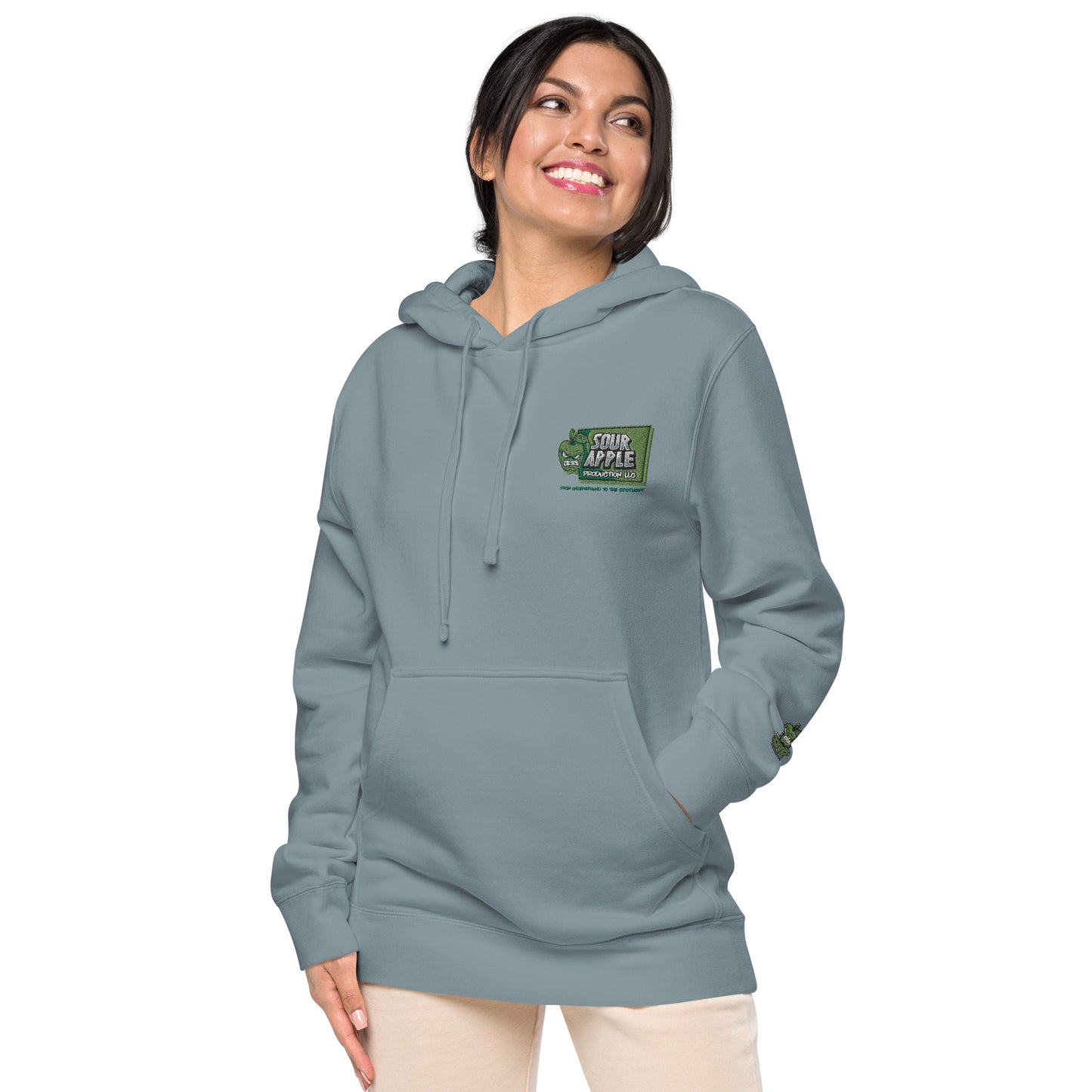 Sour Apple Unisex Athleisure Pigment-Dyed Hoodie