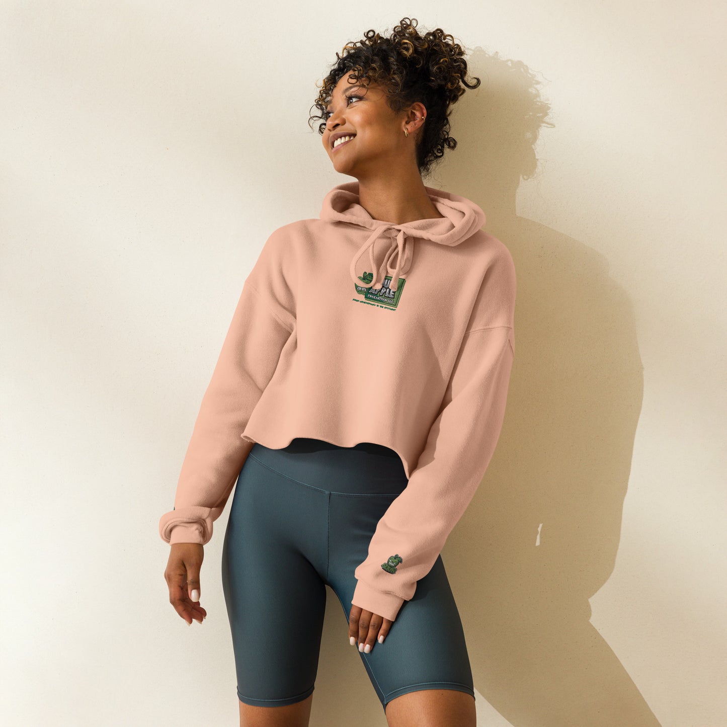 Sour Apple Trendy Crop Hoodie - Fashionable Athleisure Must-Have