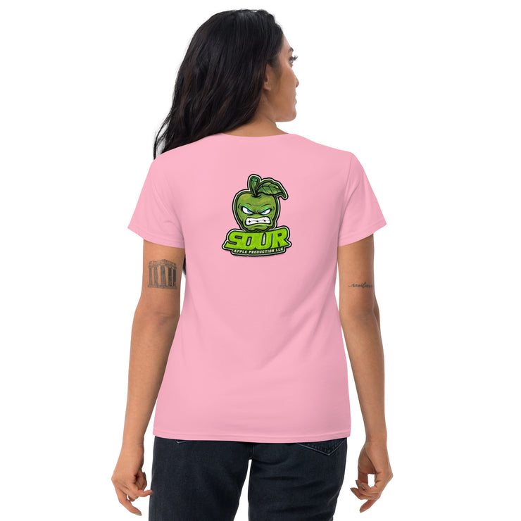 Sour Apple Women's Athleisure Wear Short Sleeve T- Shirt