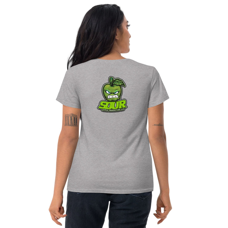 Sour Apple Women's Athleisure Wear Short Sleeve T- Shirt