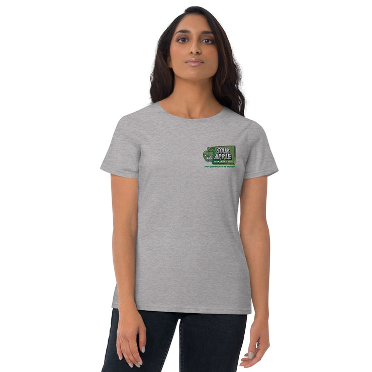 Sour Apple Women's Athleisure Wear Short Sleeve T- Shirt