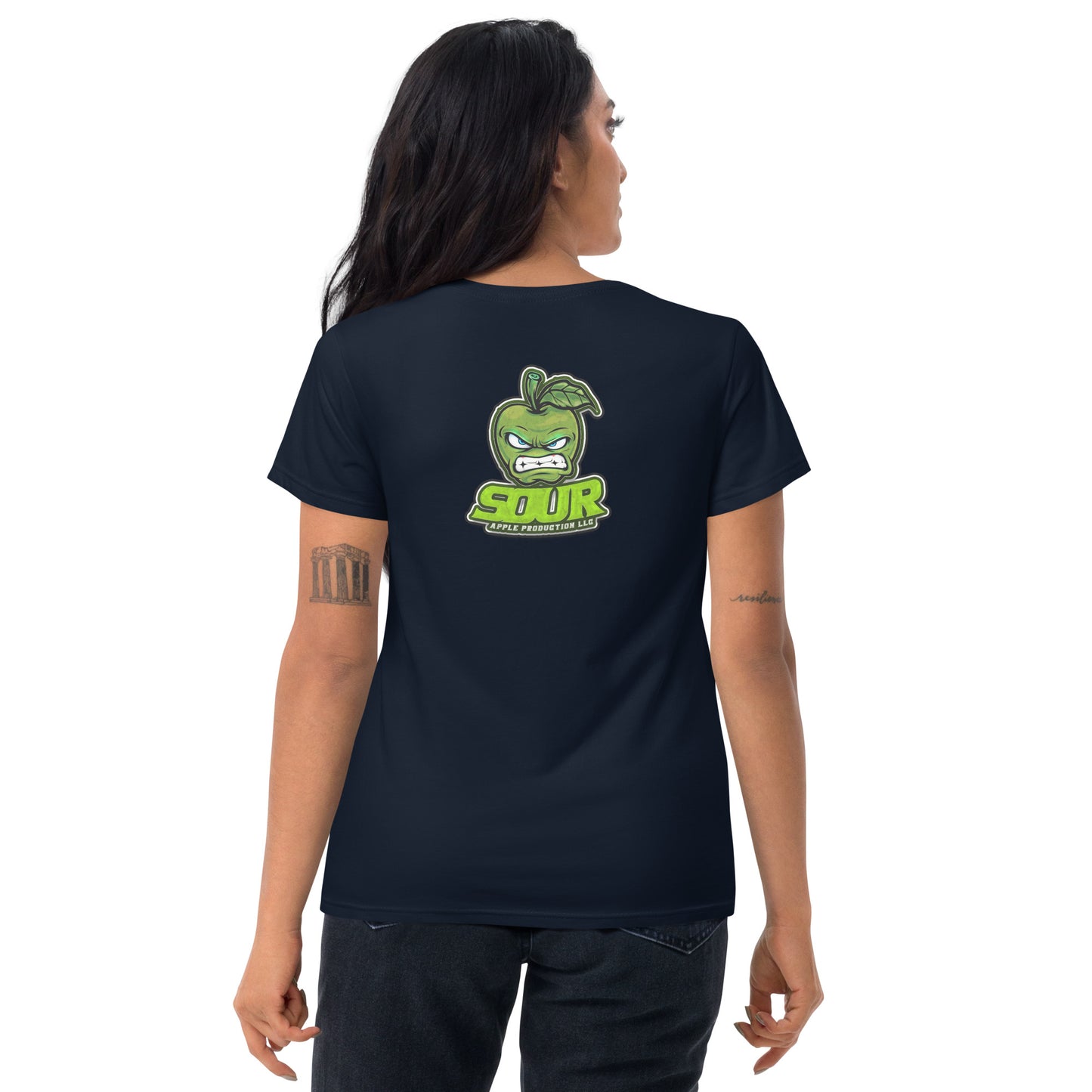 Sour Apple Women's Athleisure Wear Short Sleeve T- Shirt