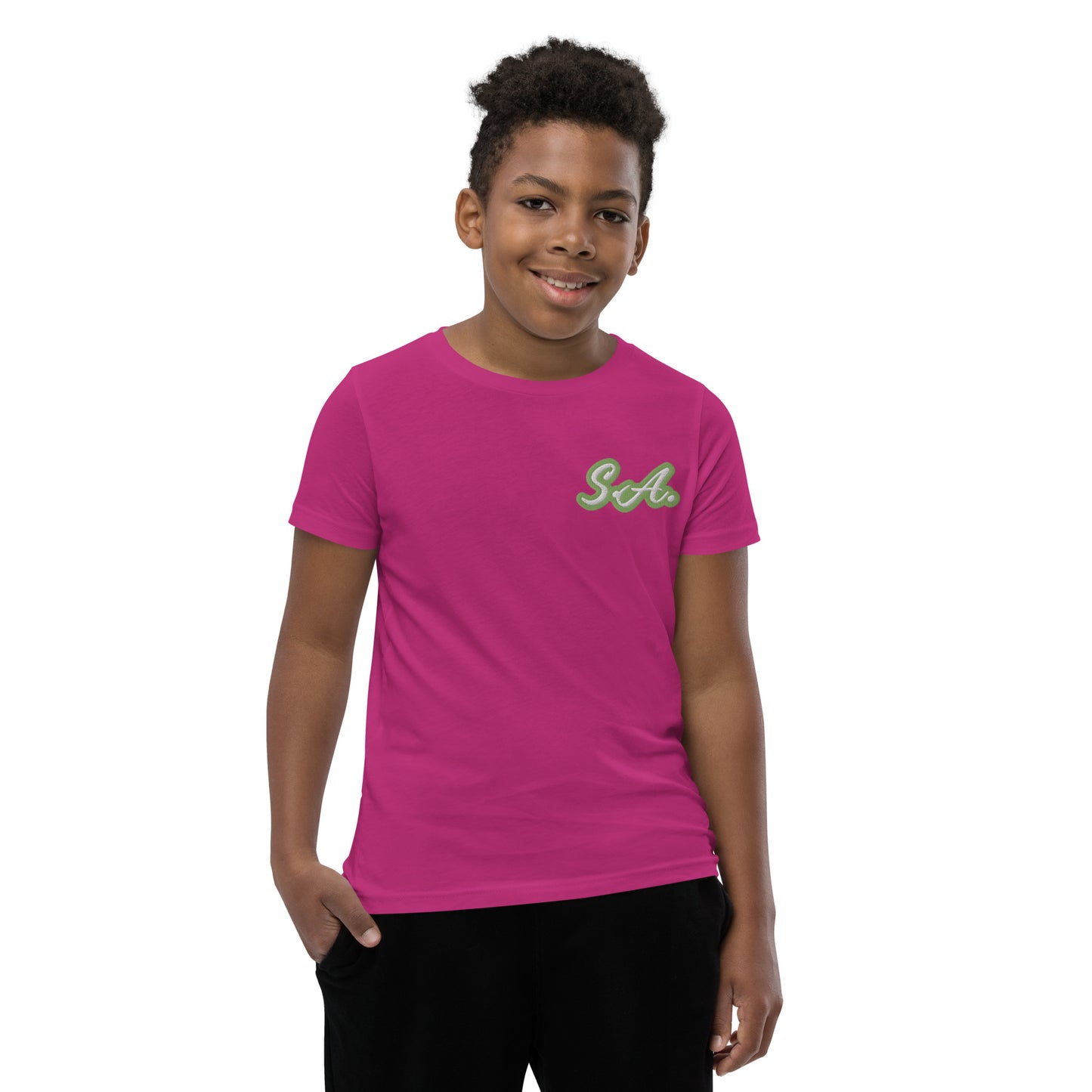 Sour Apple Youth Athleisure Wear Short Sleeve T-Shirt