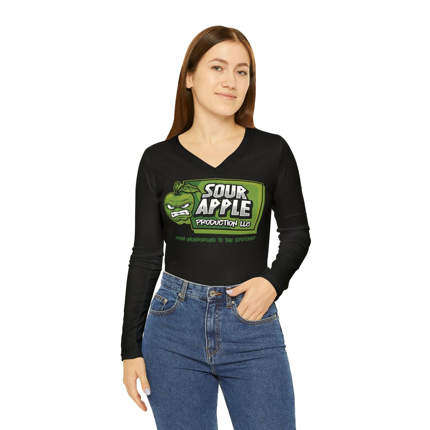 Sour Apple Women's LS V-Neck Shirt - Sour Apple ShopSour Apple Women's LS V-Neck Shirts, Fashionable LS V-Neck Shirts for Women, Stylish Sour Apple Long Sleeve V-Neck Shirt, Contemporary Women's Fashion, Exclusive LS V-Neck Shirt Collection, Trendy Sour Apple Women's Shirt, Unique Long Sleeve V-Neck Shirt Styles, Comfortable Casual Fashion, Casual Fashionable Women's Clothing, Artistic LS V-Neck Shirt Series, Sour Apple Women's Fashion Collection